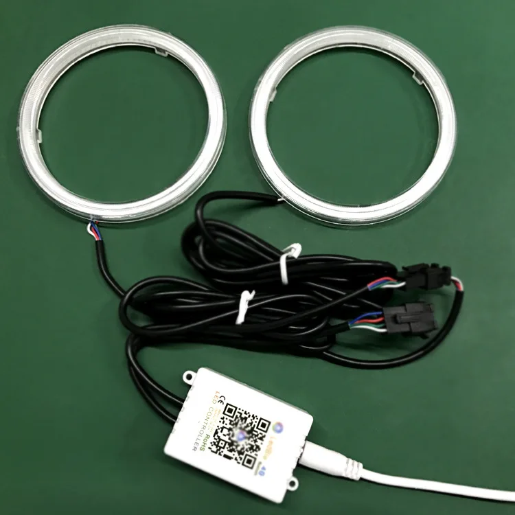Ангельские глазки ZZEL ZYEL Bluetooth приложение управление RGB гало кольца COB 60-70-80 мм ПВХ