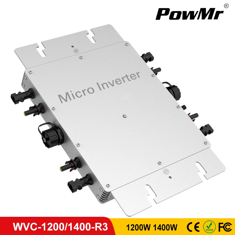Беспроводной микроинвертор WVC1200W/1400W для MPPT с синусоидальной волной 22 50VDC AC