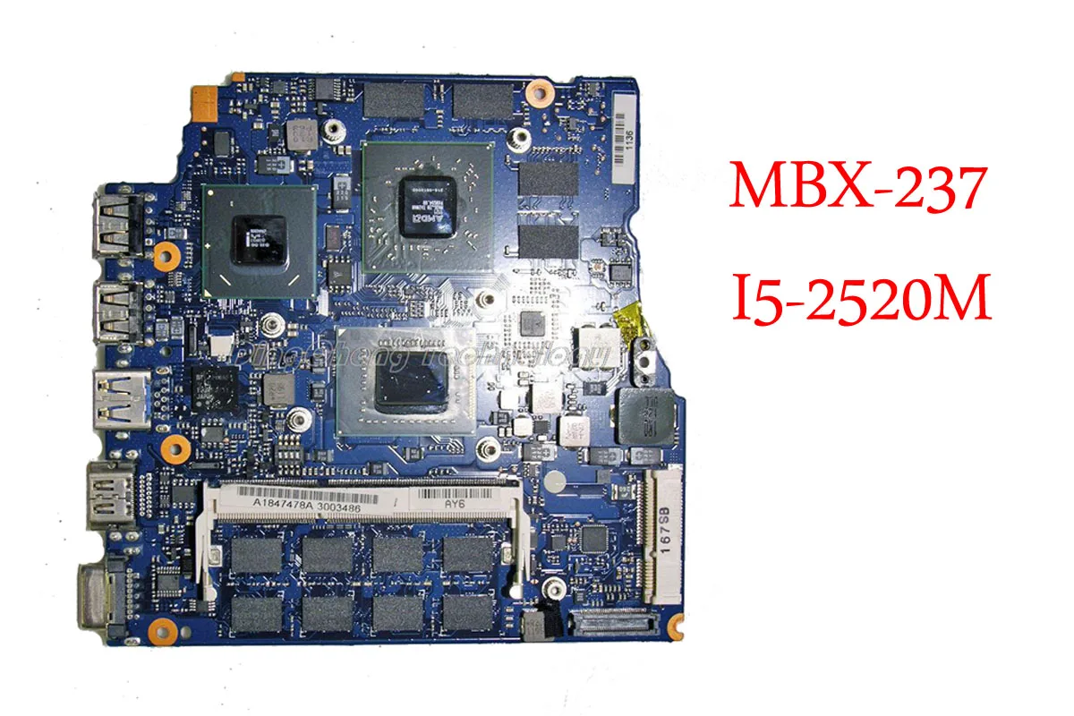 MBX 237 материнская плата для ноутбука sony 13,3 дюймов VPCSB VPCSA VPCSE MBX-237 I5-2520M HD 6630M 1 ГБ неинтегрированная