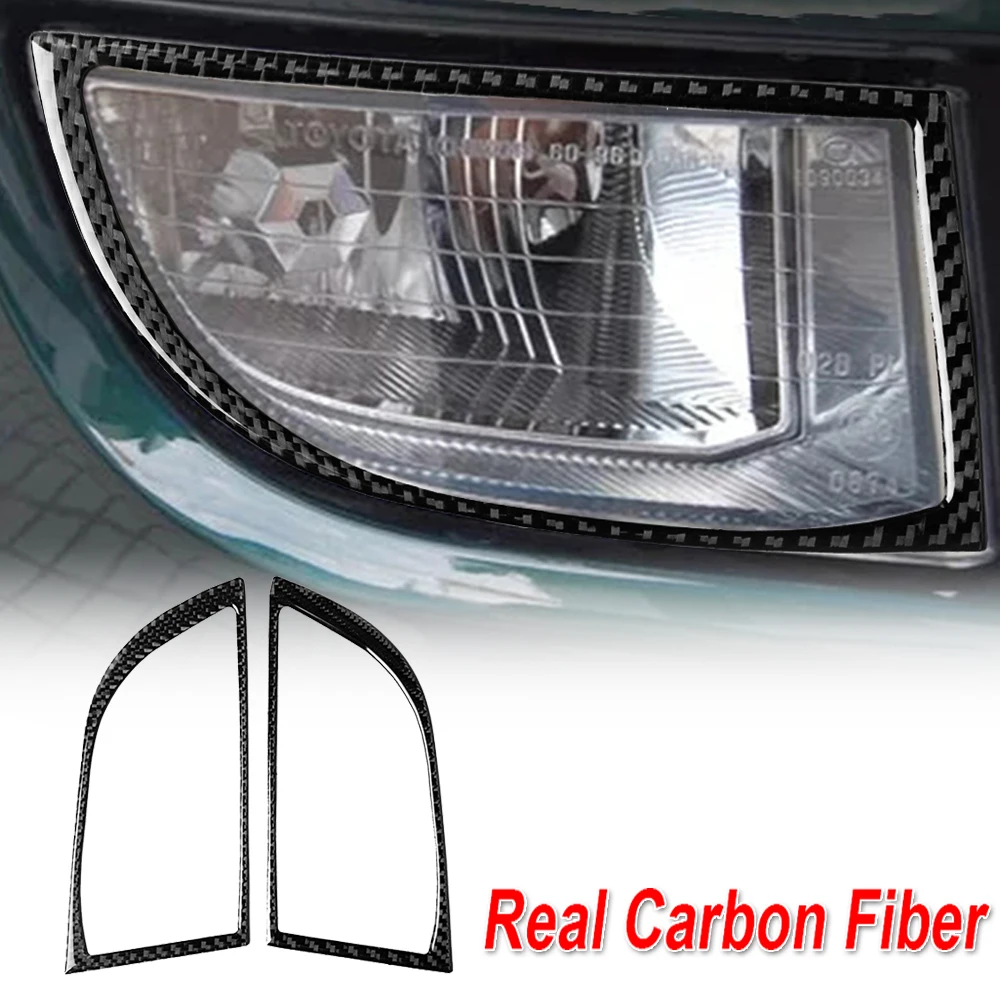 2 шт. наклейка на фары наклейки для Toyota Prado FJ150 FJ 150 2003 2009 углеродное волокно Стайлинг молдинги аксессуары