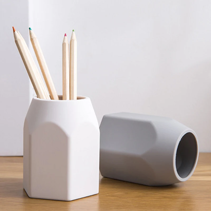 

Simple Silicone Pen Holder Pencil Stand Desktop Storage Case Box Desk Creative School Organizer Students Stationery Set Gifts