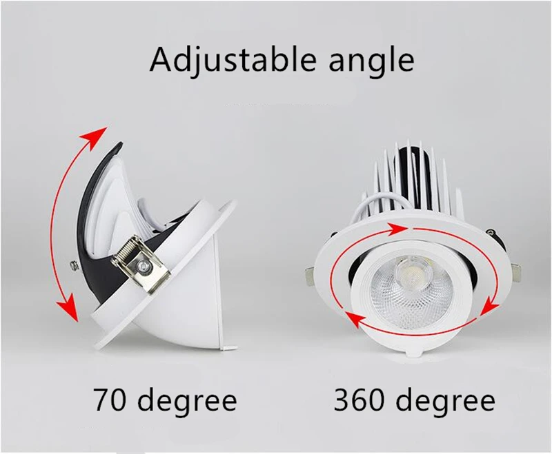 Светодиодная подсветка для багажника COB LED gimbal светильник 20 Вт 30 40 теплый белый