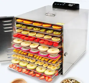 

12 Layers Stainless Steel Snacks Food Dryer Fruit Dehydrator Commecial Large Capacity Fruit Vegetable Herb Meat Dryer