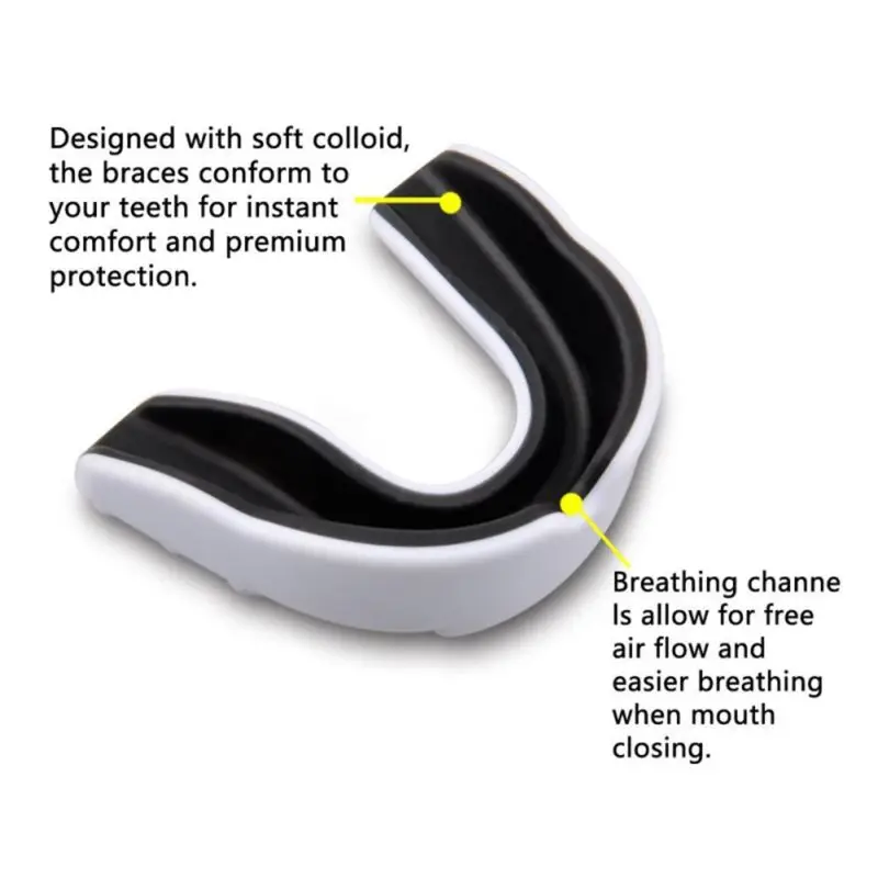 Mouth Guard Shockproof Food Grade EVA Oral Teeth Safety Protector Outdoor Training Accessory Boxing Sanda Taekwondo Basketball