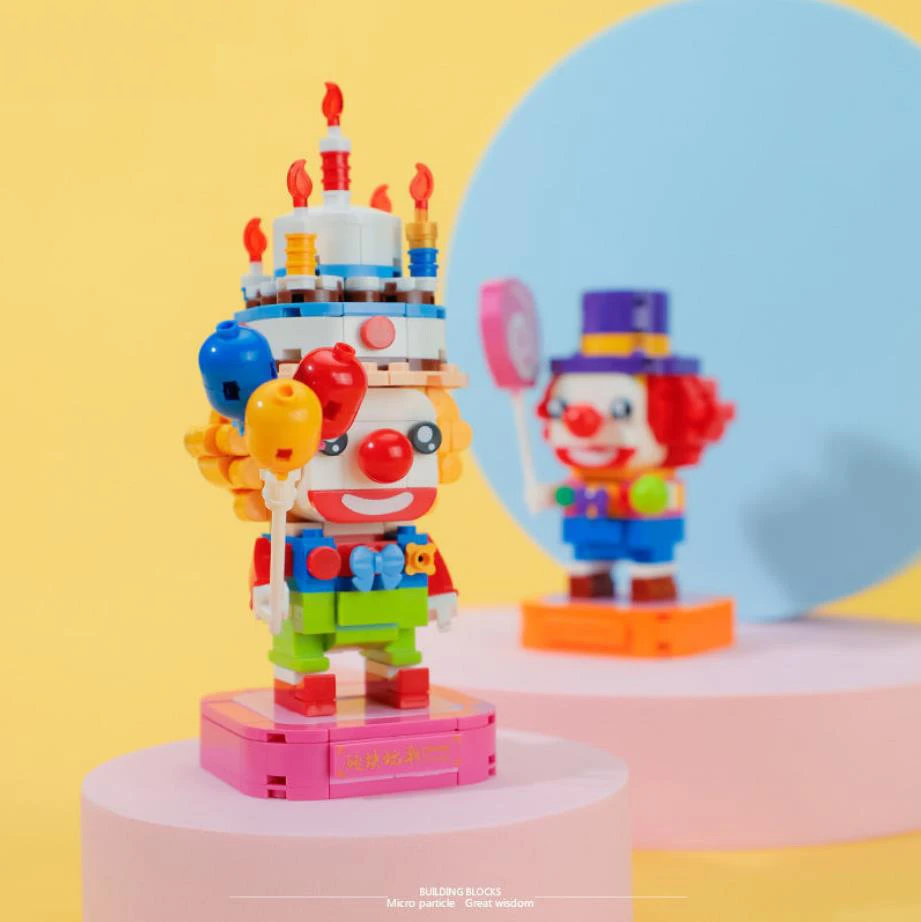 Disney World Park Cartoon Figures Mini Blocks Joker Nanobrick Disneyland Big Head Clown Building Brick Toys For Kids Gifts Blocks Aliexpress