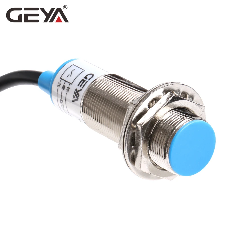 

GEYA 5mm Sensing Distance Inductive Proximity Switch NPN PNP DC 10-30V Proximity Sensor DC 3 Wire 4 Wire NO NC M18 Screw Size