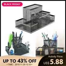 Металлический Сетчатый держатель для карандашей, Настольная ручка, железная комбинированная ручка, подставка для ручек, Набор держателей, органайзер для офиса, дома, канцелярских принадлежностей, чехол для хранения