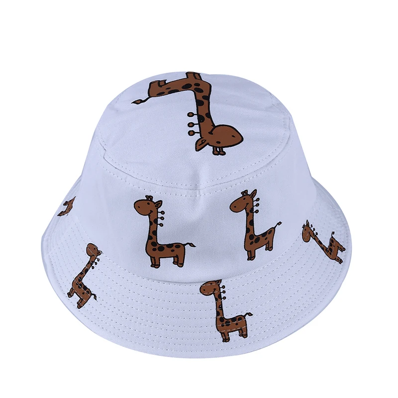 Корейские повседневные Мультяшные милые шляпы с жирафом, летние женские Панамы, шляпы рыбака, новые модные летние шляпы в стиле хип-хоп