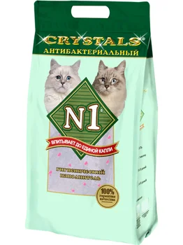 

Number 1, number 1 CRYSTALS - filler silica gel for toilet cats "antibacterial"
