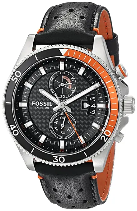 

2020 Fossil Fashion Men Quartz Watch Men's Leather Strap Business Watch Wakefield Analog Black Dial Men's Quartz Wrist Watch