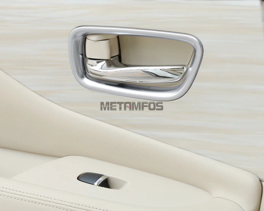 Для Nissan Murano,,,, матовая внутренняя дверная ручка, накладка, декоративная рамка, аксессуары для интерьера, Стайлинг автомобиля