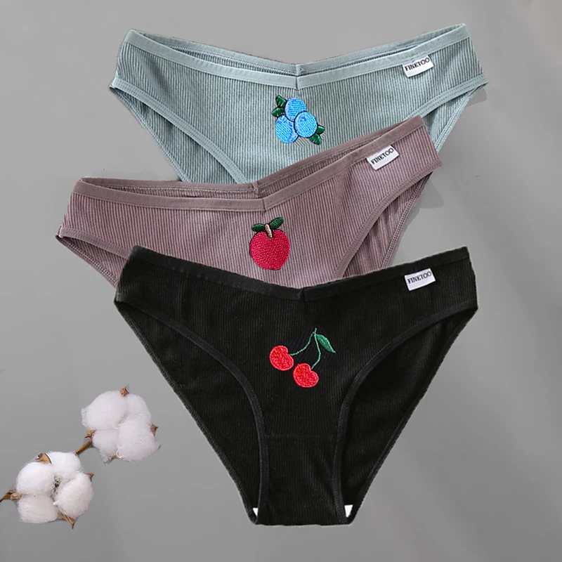 Plus Size Women Cotton Underwear | Women Panties Cherry | Briefs Women ...