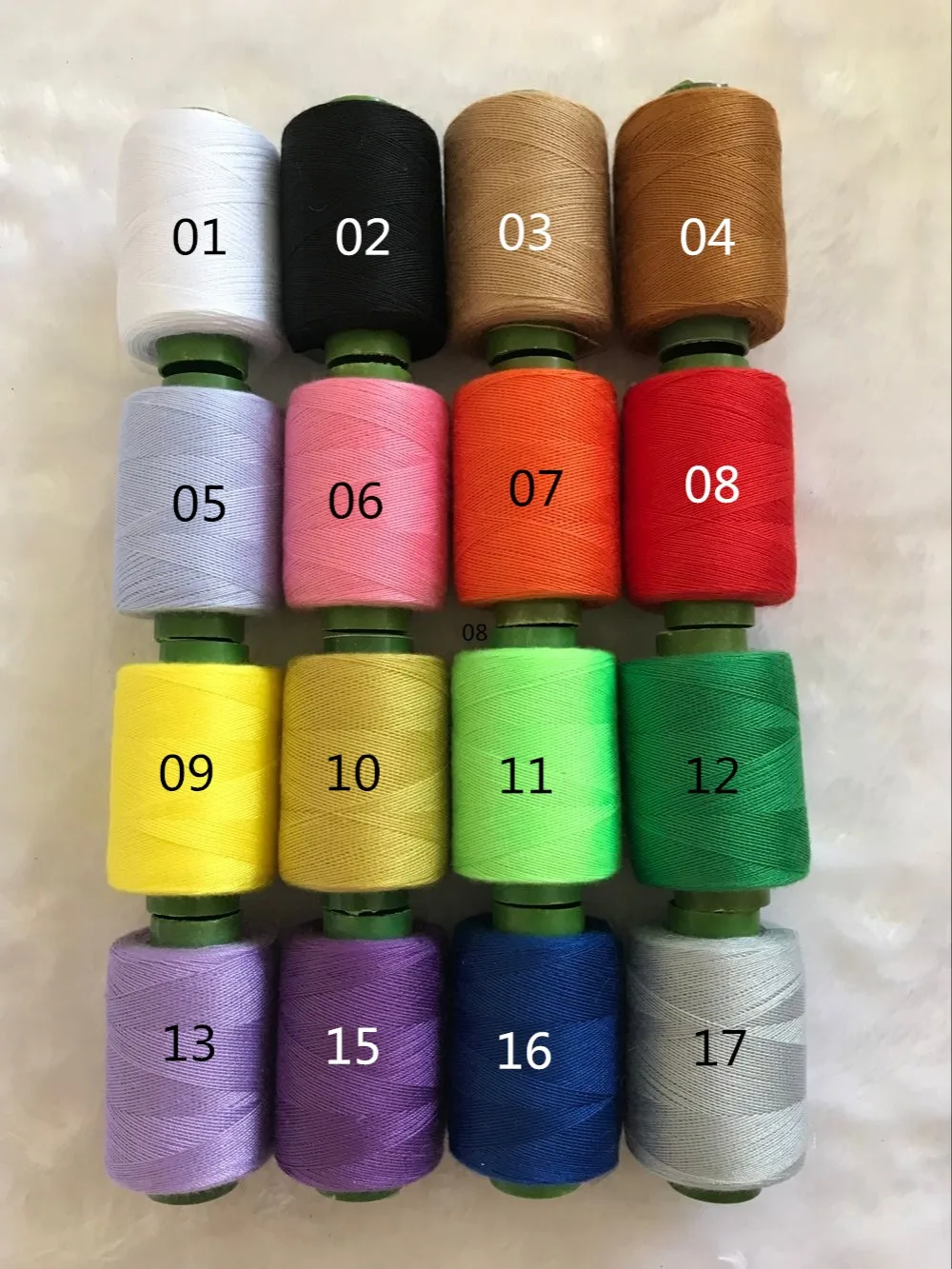 16 цветов бытовые хлопковые швейные нитки для ткани, нитки для домашней работы