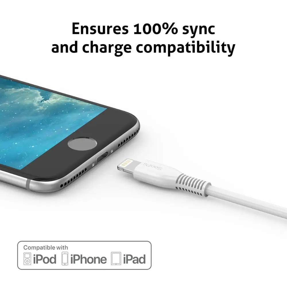 Soopii para Relâmpago Lphone Cabo Curto Polegada Micro Usb tipo c Cabos Curtos para Multi-portos Estação de Carregamento Peças - Image 3