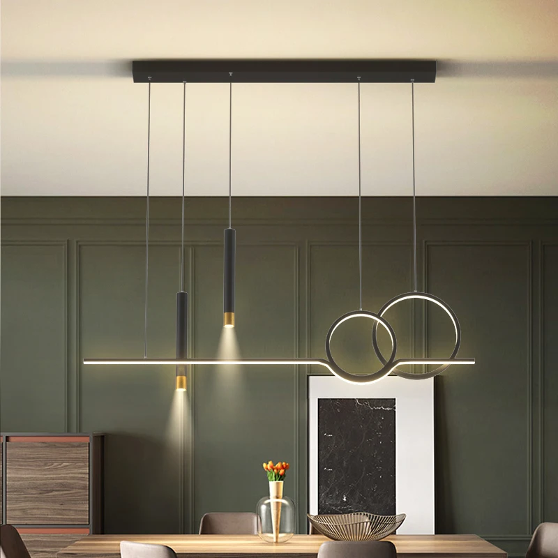 LED Chandelier Pendant Lights Nordic Home Indoor Lighting Decor Dimmable With Remote Control