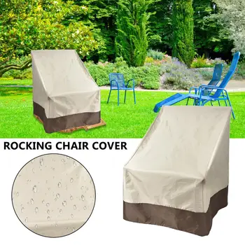 

Rocking Chair Cover Waterproof Anti-dirty Furniture Accessories For Outdoors Garden Courtyard For Reclining Chairs Single Sofas