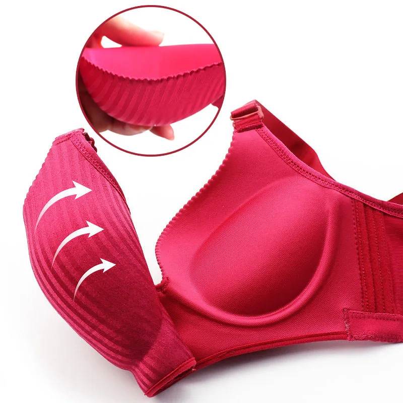 Thickened and Extra Thick Bra Flat Chest Small Chest Artifact Adjustable  8cm Steamed Bread Cup Bra