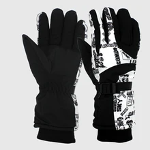 Уличная зимняя спортивная одежда для катания на лыжах, регулируемый Ветрозащитный Полный палец, утолщение, 1 пара перчаток для верховой езды, горячая распродажа