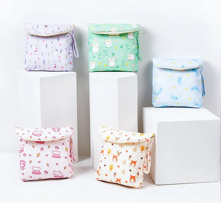 1 шт. Портативный салфетка санитарная сумка для хранения косметических тампон