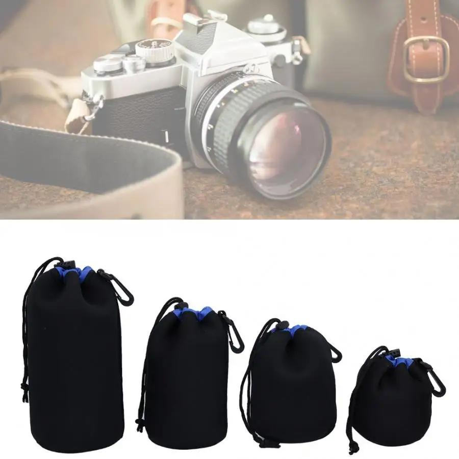 4 шт толстый дайвинг материал DSLR сумка для объектива камеры протектор сумка Чехол Набор