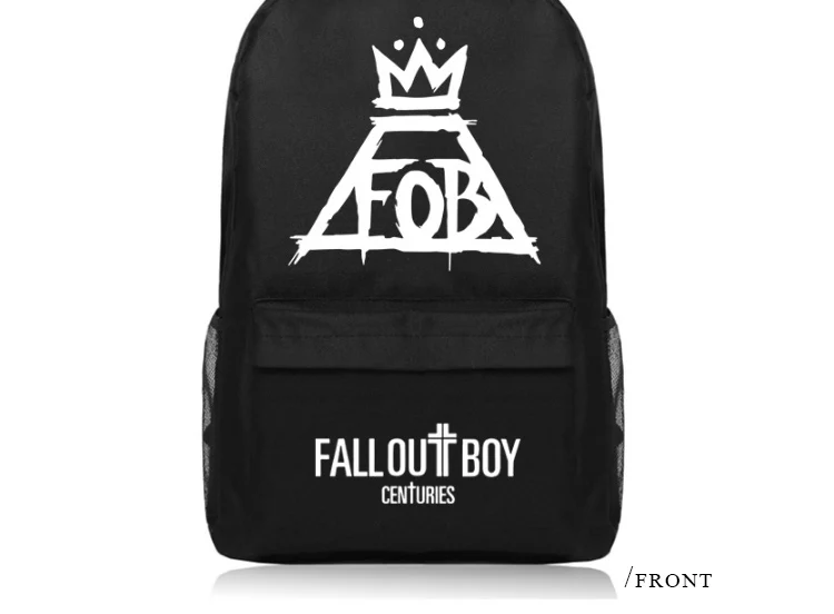 Anime Fall Out Boy Backpack Middle High School Students Bookbag Schoolbag (8)