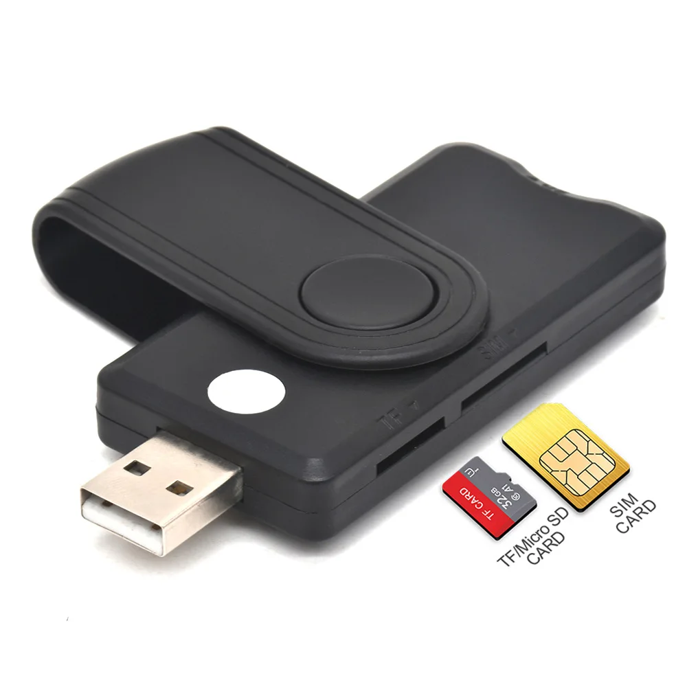 Uthai-leitor de Cartão Inteligente para Windows 10 os Linux Usb Sim ic id Emv sd tf Mmc Card Reader Usb-ccid Iso 7816 - Imagem 4