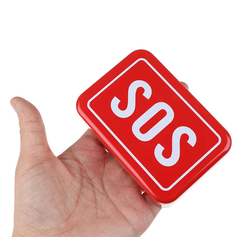 Коробка для хранения лекарств коробка таблеток переносной SOS оловянный ящик