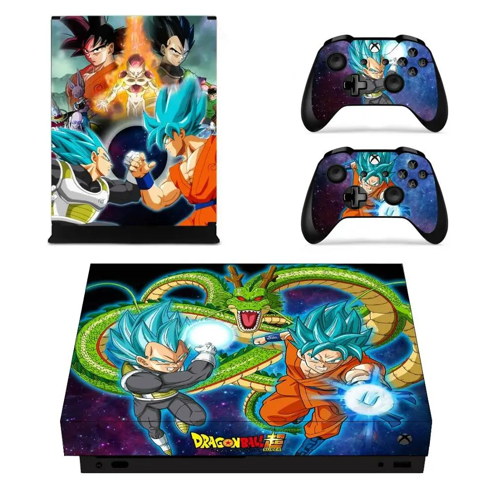 YSX1X1043 Наклейка s Dragon Ball для Xbox One X виниловое покрытие наклейки Стикеры Adesivo для Xbox one X консоли пульта дистанционного управления скины - Цвет: YSX1X1043