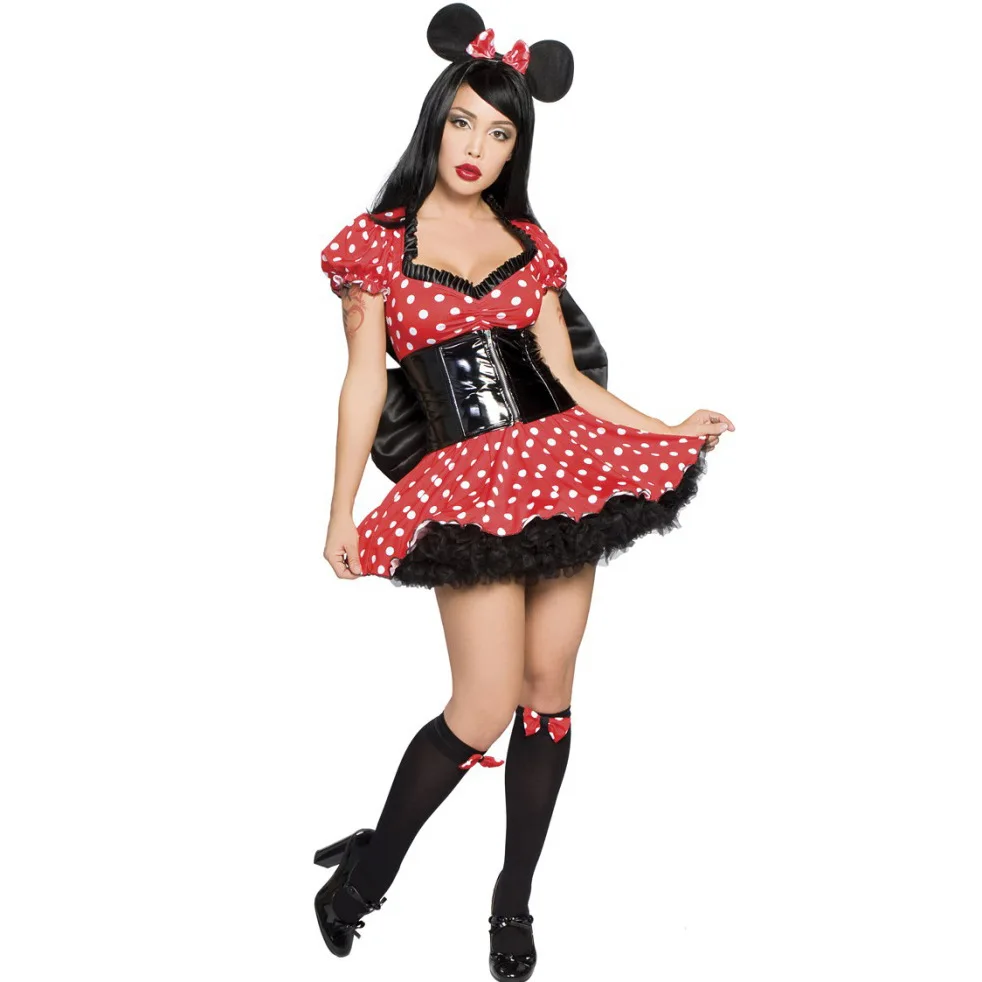 

Halloween-Minnie Makeup Ball Performance Clothing Europe And America Women's Game Uniform Stage Costume