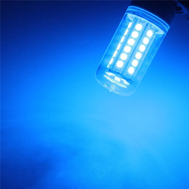48LED 5050SMD LED 전구 E27 E14 G9 B22 AC110 3.5W 에너지 절약 램프 전구 장식 조명, 300 루멘 레드 그린 블루