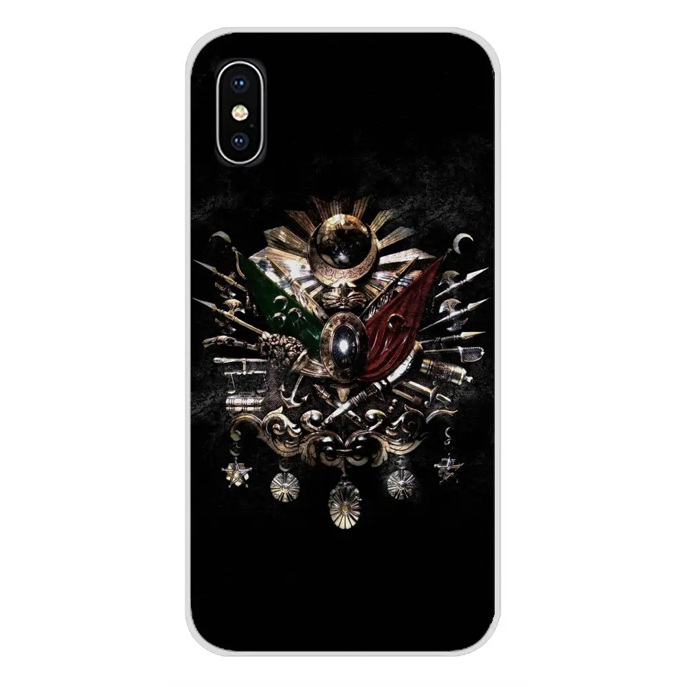 Телефонные чехлы для Apple IPhone X XR XS MAX 4 4S 5 5S 5C SE 6 6S 7 8 Plus, ipod touch 5 6 Турции, турецкий, османский Имперское пальто оружия
