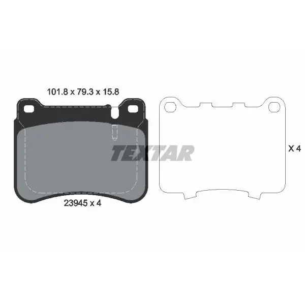 Колодки дисковые передние MB W203/S203/CL203/C209/A209/R171 1.8