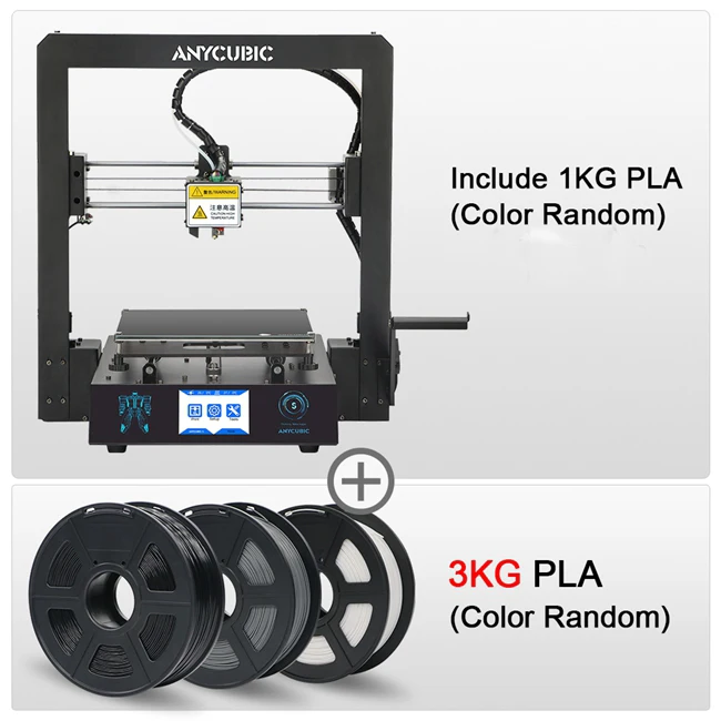 Mega-S add 3kg ANYCUBIC Mega-S 3d принтер i3 Мега Модернизированная версия размера плюс TFT сенсорный экран ультрабук настольный 3d Принтер Комплект drukarka 3d - Цвет: Mega-S add 3kg