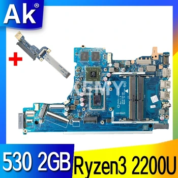 

AKemy For HP 15-DB Series Laptop Motherboard With DSC 530 2GB Ryzen3 2200U CPU EPV51 LA-G076P L20668-601 L20668-001