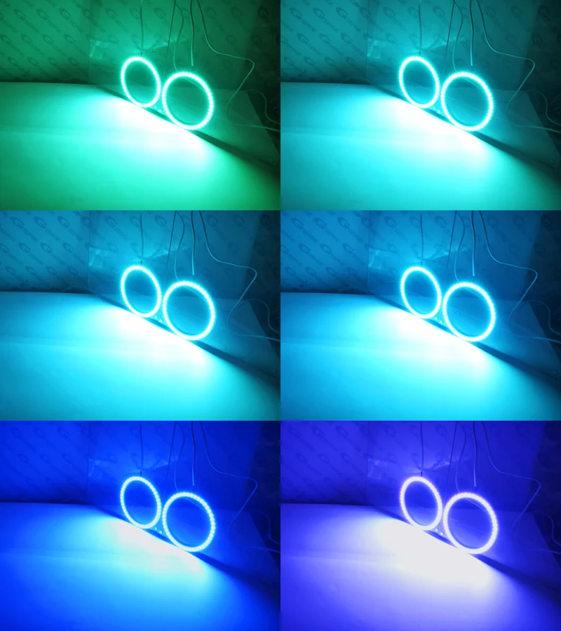 For scion tc 2011 2012 2013 Excellent RF remote Bluetooth APP Multi-Color Ultra bright RGB LED angel eyes Car styling