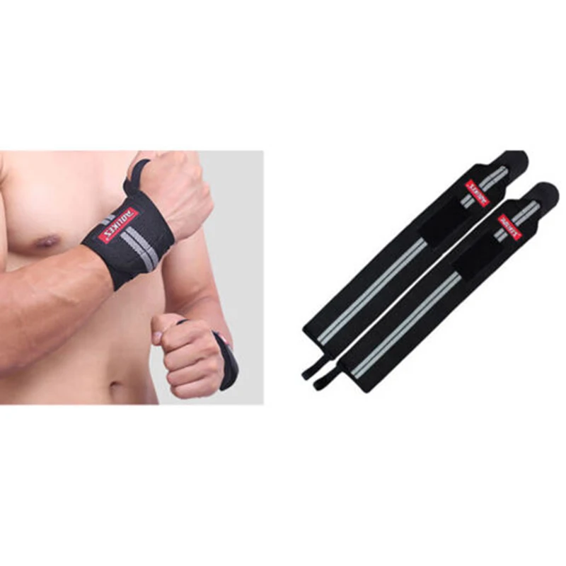 2 шт. ручной ремешок на руку перчатки wrist Protect для спорта Спортивные суппорты Вес подъема Напульсники прочный Поддержка Инж