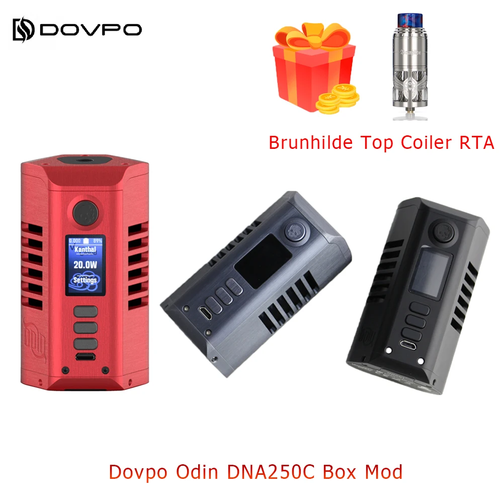 Electronic Cigarette Dovpo Odin DNA250C Box Mod powered by dual 21700 batteries 510 Thread vape tank vs Gen Mod Electronic Cigarette Dovpo Odin DNA250C Box Mod powered by dual 21700 batteries 510 Thread vape tank vs Gen Mod