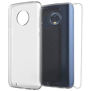 

TBOC case for Motorola Moto G6 (5.7 ") - Case [Clear] Full [Silicone TPU] Double Face [360 Degree] Proteccion
