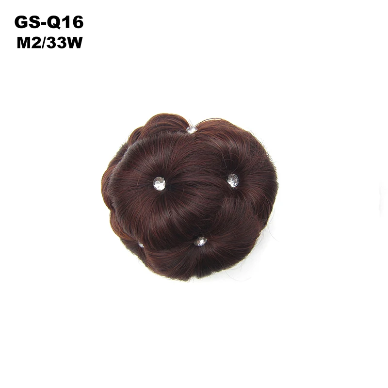 M233W Similler, для женщин, вьющиеся, цветок, шиньон, волосы, булочка, Пончик, коготь, шиньон для наращивания, синтетические, высокотемпературные волокна - Цвет: M233W
