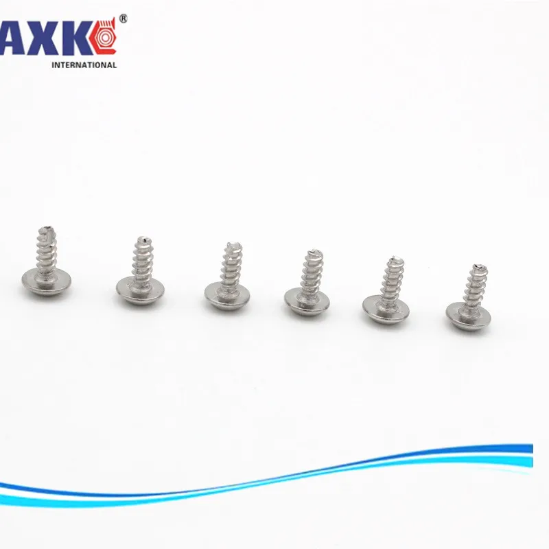 AXK ОТП Никель покрытие сталь M3* 8 phillips круглый саморезы с полукруглой головкой для резки скрести точка шайба винты