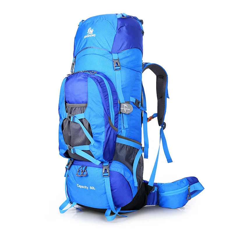 

Multi-functional Climbing Hiking Backpack 80L Specialized Camping Trekking Rucksack with Aluminum Support Waterproof Travel Bag
