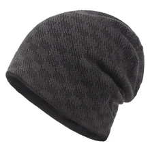 Новинка, мужская, женская зимняя шапка, вязаная, толстая, теплая, облегающая шапка, бини, мягкие, удобные, ветрозащитные, флисовые шляпы, шапочки, уличные шапки