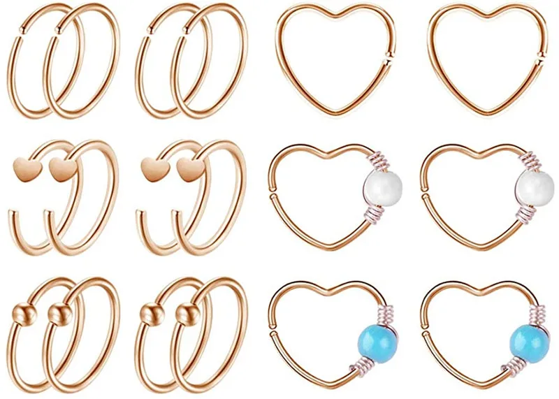20G хрящевая спираль серьги Daith Rook из нержавеющей стали нос губы юрные кольца для