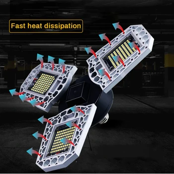 

E27 60W/80W/100W LED Garage Ceiling High Lamp Waterproof IP65 Super Bright Garage Light For Warehouse Gymnasiums Theaters