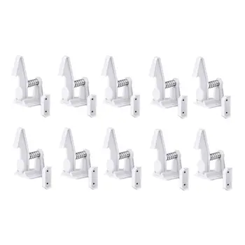 

10pcs/set Creative Children Safety Protective Lock Drawer Invisible Spring Lock Baby Anti-pinch Hands Cupboard Latches