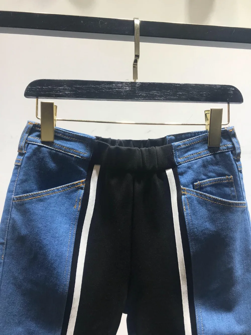 2019FW новые женские джинсовые Лоскутные эластичные лосины Брюки женские повседневные брюки ddxgz2 10,25
