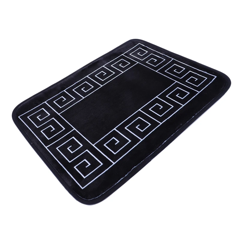 Bath Mat 3 Piece Set Classical Pattern Toilet Cover Foot Pad Non-Slip Absorbent Bathroom Door Mat Flannel Soft Bathr Rug Carpet