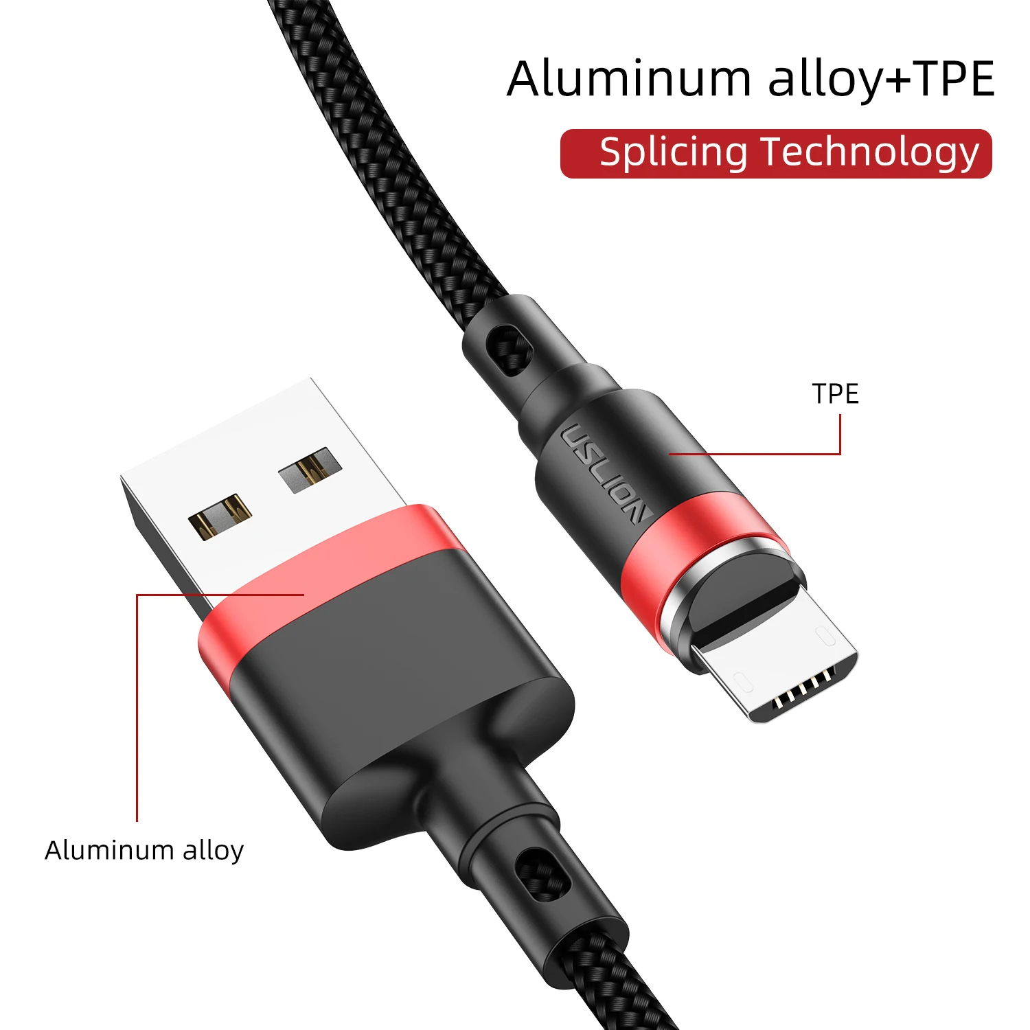 USLION 3A USB кабель для быстрой зарядки Micro USB кабель для Xiaomi Магнитный USB кабель для iPhone 11 type C Быстрый кабель для зарядки данных