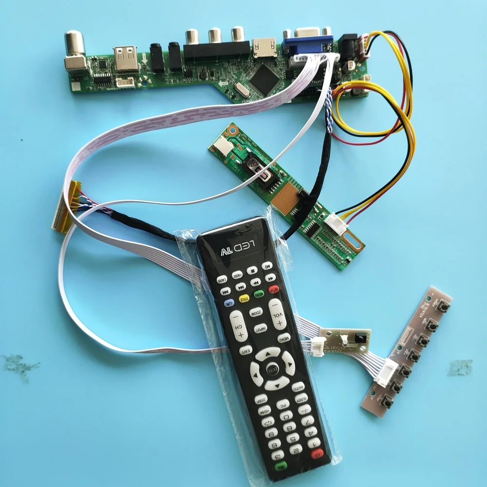 

Комплект для пульта управления CLAA154WA01, панель управления LVDS TV remoсветодиодный 1280x800, аудио, LED, 30 контактов, 1 лампа, VGA, HDMI, USB, AV, ЖК-монитор 15,4 дюйма