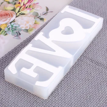 

LOVE Sign Resin Casting Mold Silicone Jewelry Crystal Epoxy Mould Craft Tool DIY Cake Decorating Tools Chocolate Mold Kitchen